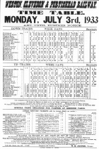 1933 Timetable