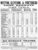 1909 Timetable